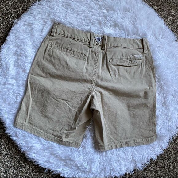 Columbia PFG Shorts Tan Womens Size 4 - Picture 2 of 7